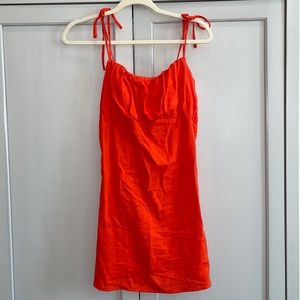 Bright Orange mini dress